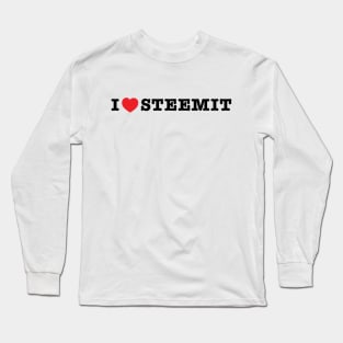 i love steemit t-shirt Long Sleeve T-Shirt